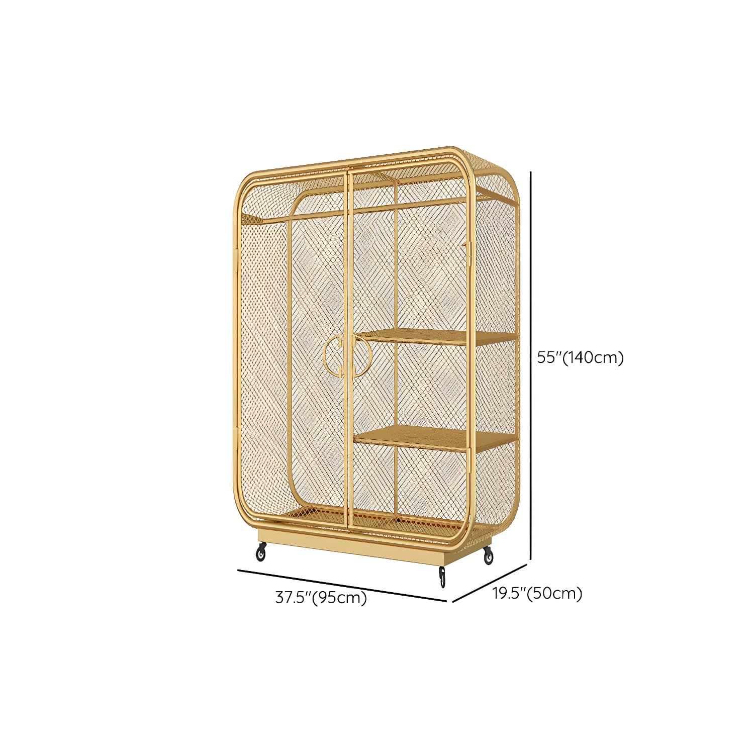Contemporary Wardrobe Closet Metal Wardrobe Cabinet for Bedroom - image 30