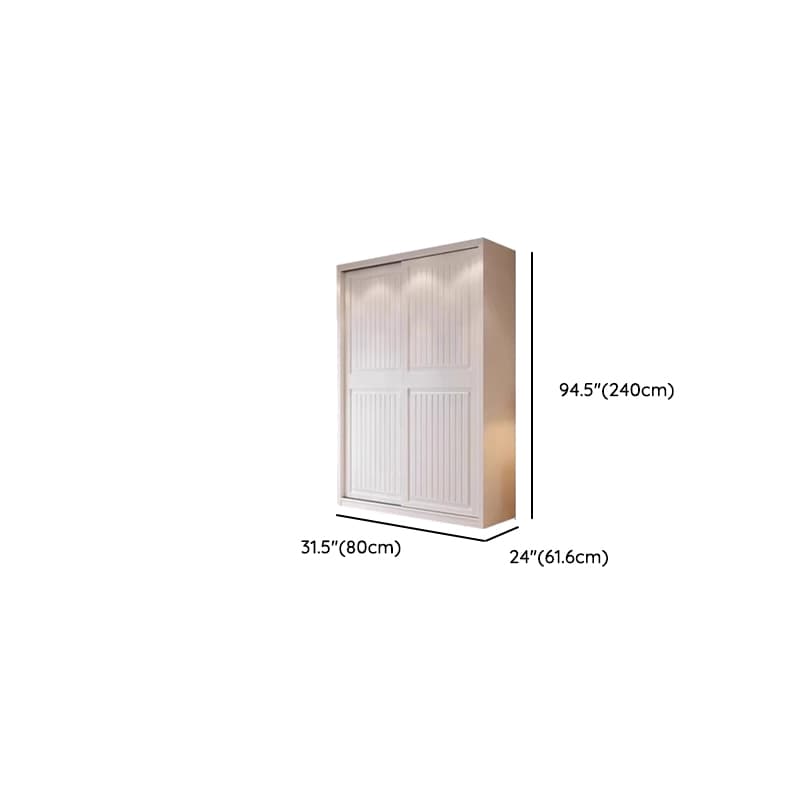 White Modish Manufactured Wood Independent Armoire Cabinet with Soft Close Drawer, Soft Close Door, and Interior Shelves - image 32