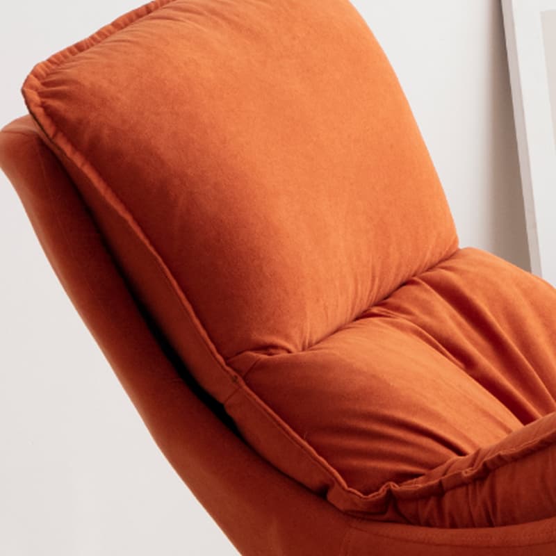 Modern Upholstered Rocking Chair Set with Slipcover and Ottoman - image 16