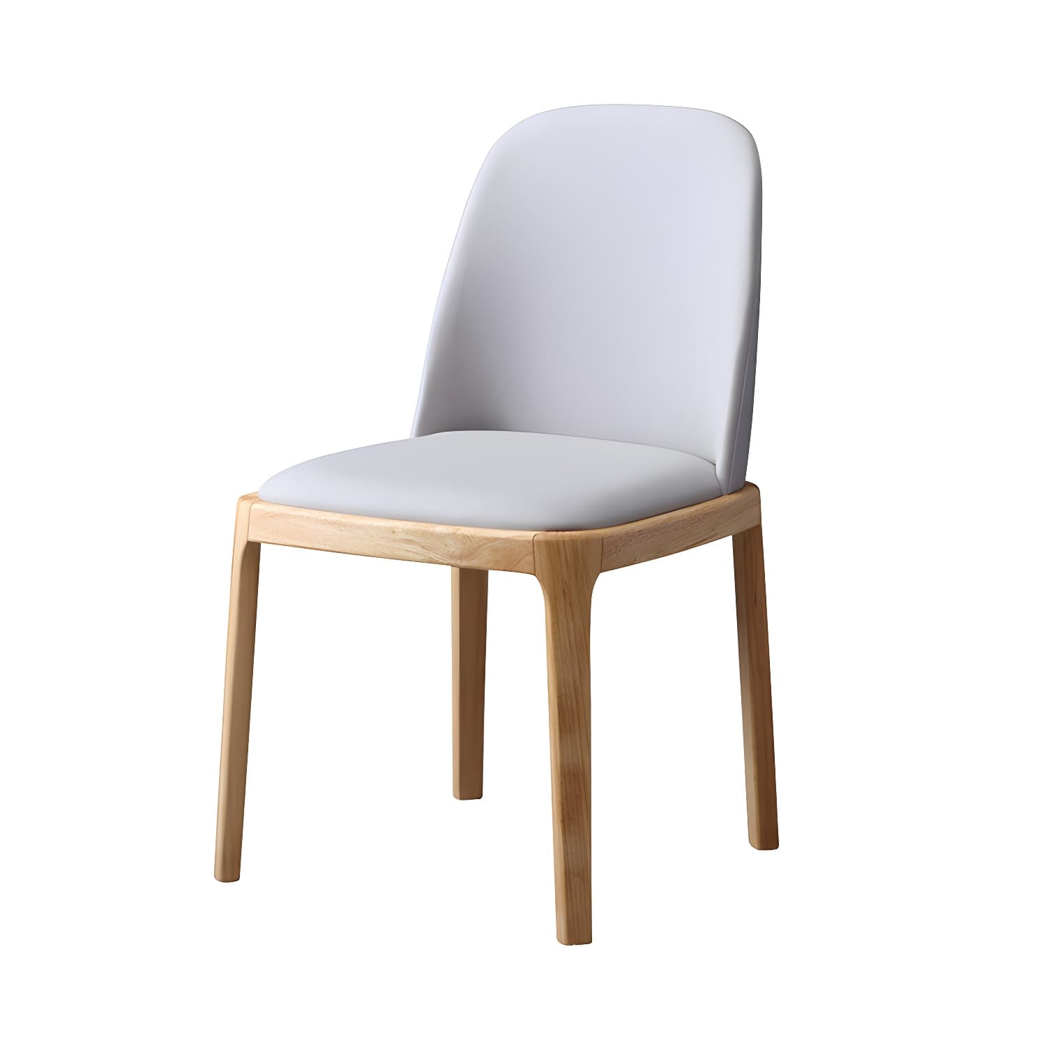 Scandinavian Home Side Chair Parsons Back Wood Armless Dining Room Chair - image 24