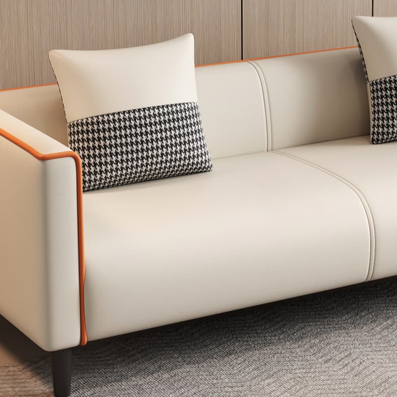 Versatile Standard Sofa/Loveseat/Single Sofa in Synthetic Leather with Grey/Dark Blue/Light Green Upholstery and Arm - image 12