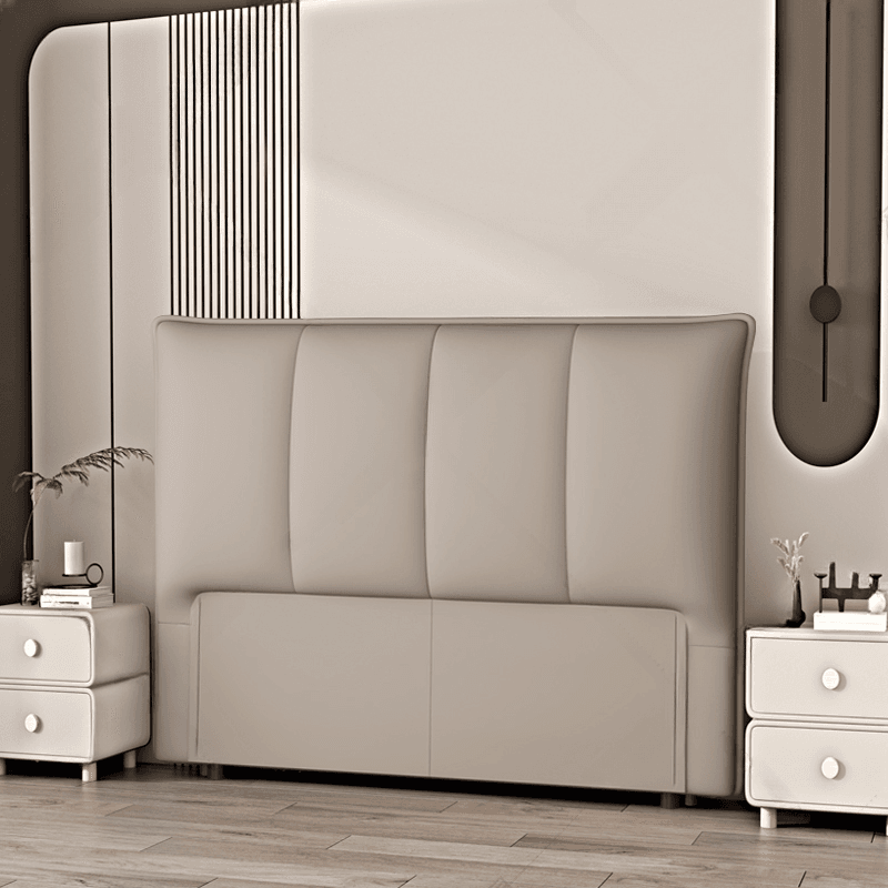 Free-standing Standard No Distressing Rectangle Panel Wood/ Upholstery Sponge Headboard, Standard（36-55“） High, Full(54"W x 75"L)/Twin(38"W x 75"L) Size - image 4