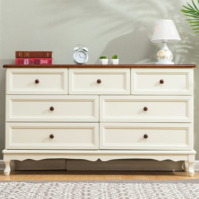 Solid Wood Countertop Storage Chest Traditional Style with Drawers - image 16