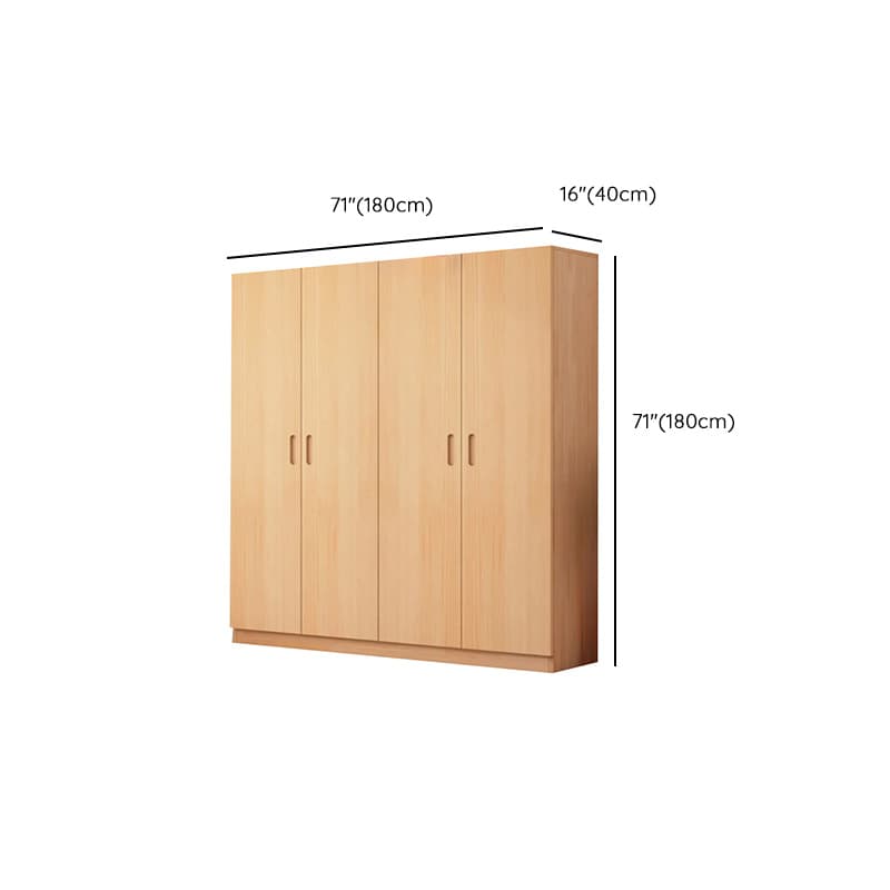 Freestanding Natural Wood Natural Wardrobe - image 31