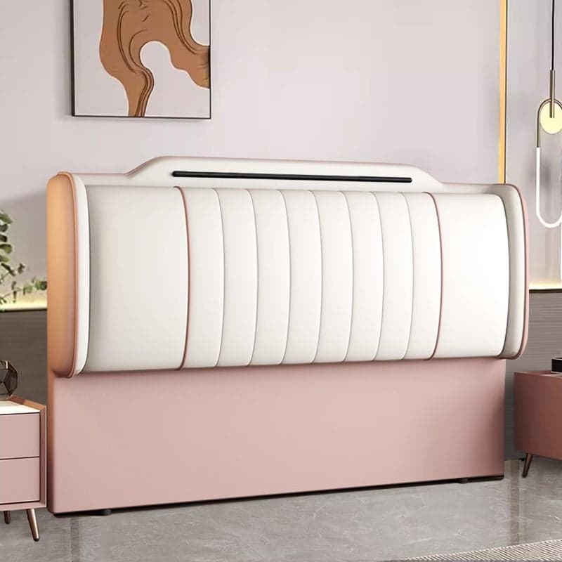 Modish No Distressing Timber Panel Headboard with Rectangle Shape for King Bed, Featuring Sponge Upholstery Fill and Standard Height - image 12