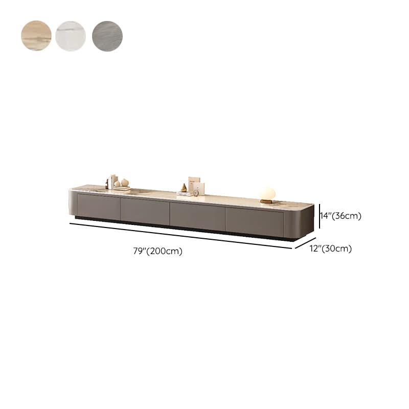 Casual Sintered Stone Cabinet Storage TV Stand for Sitting Room, 4-Drawer/3-Drawer - image 16
