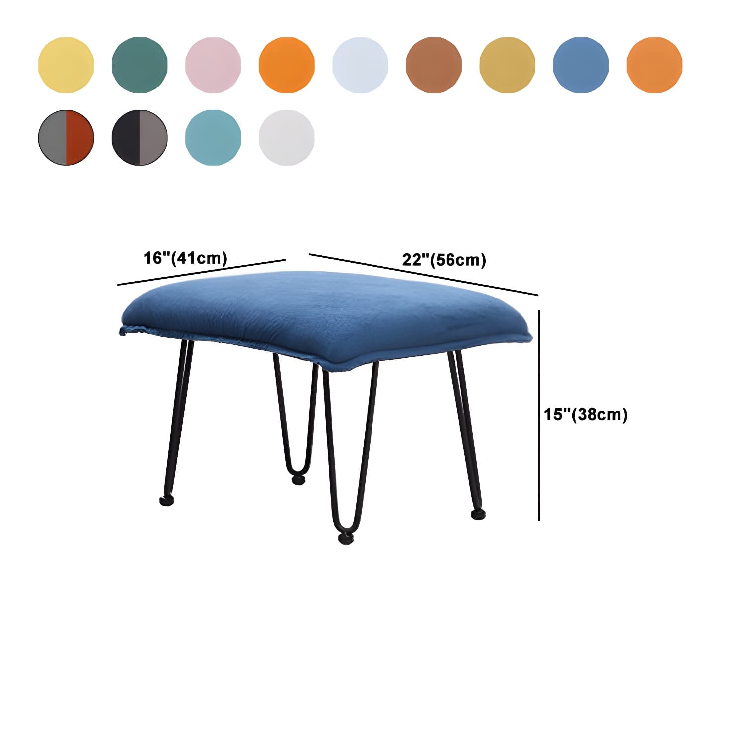 Modern Style Rocker Chair Metal Frame Spindle Cushions Rocker Chair with Ottoman - image 23