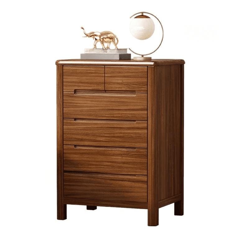 Art Deco Drawer Storage Nightstand with 6 Drawers/5 Drawers/9 Drawers and Lumber Tabletop - image 3
