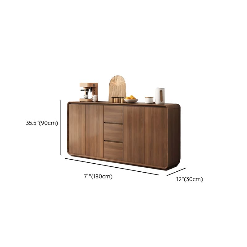 Ground Detached Cocoa Worktop Sideboard with Kitchen Gadget Storage for Culinary Space - image 14