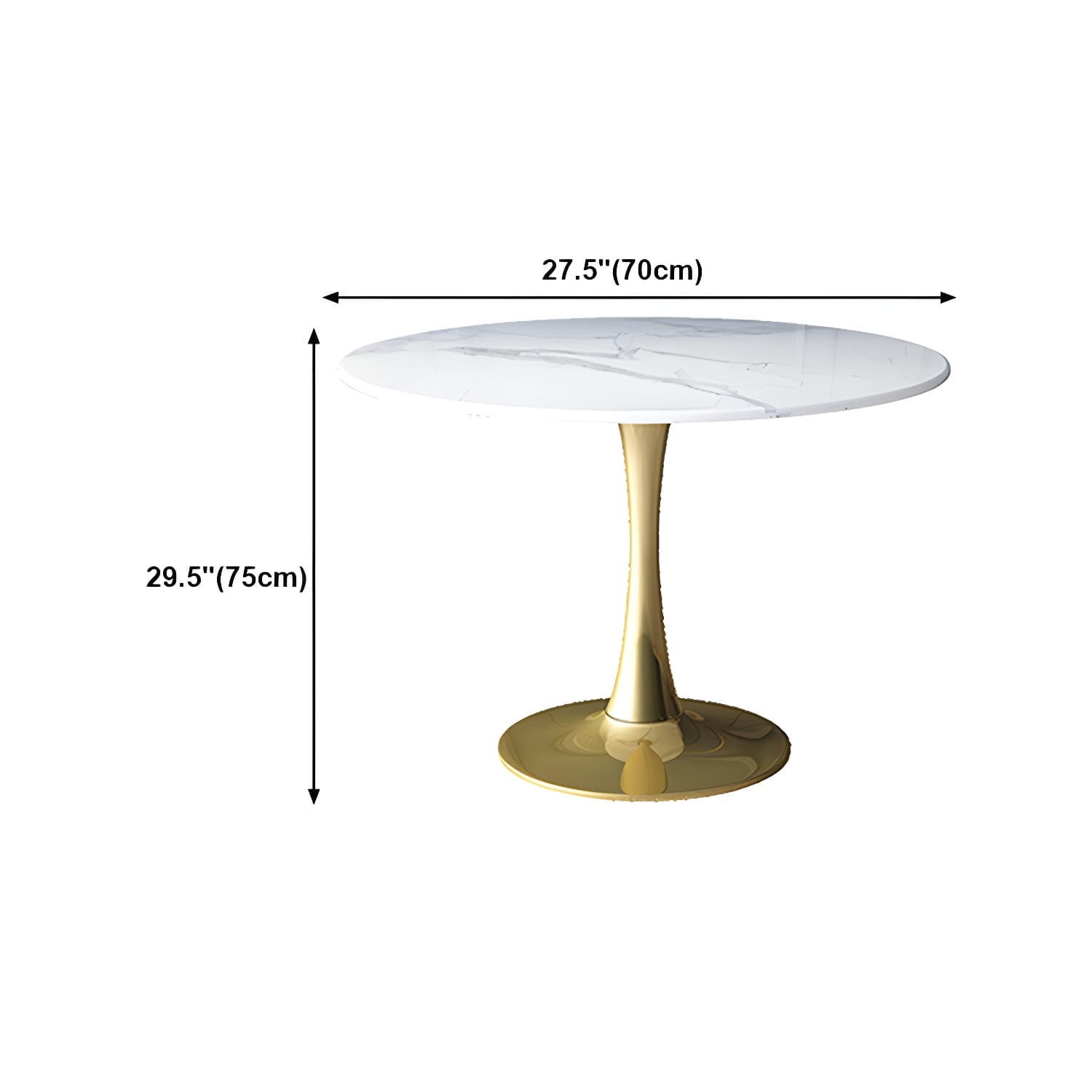 Sintered Stone Dining Table Traditional Luxury Dining Table with Gold Base - image 31