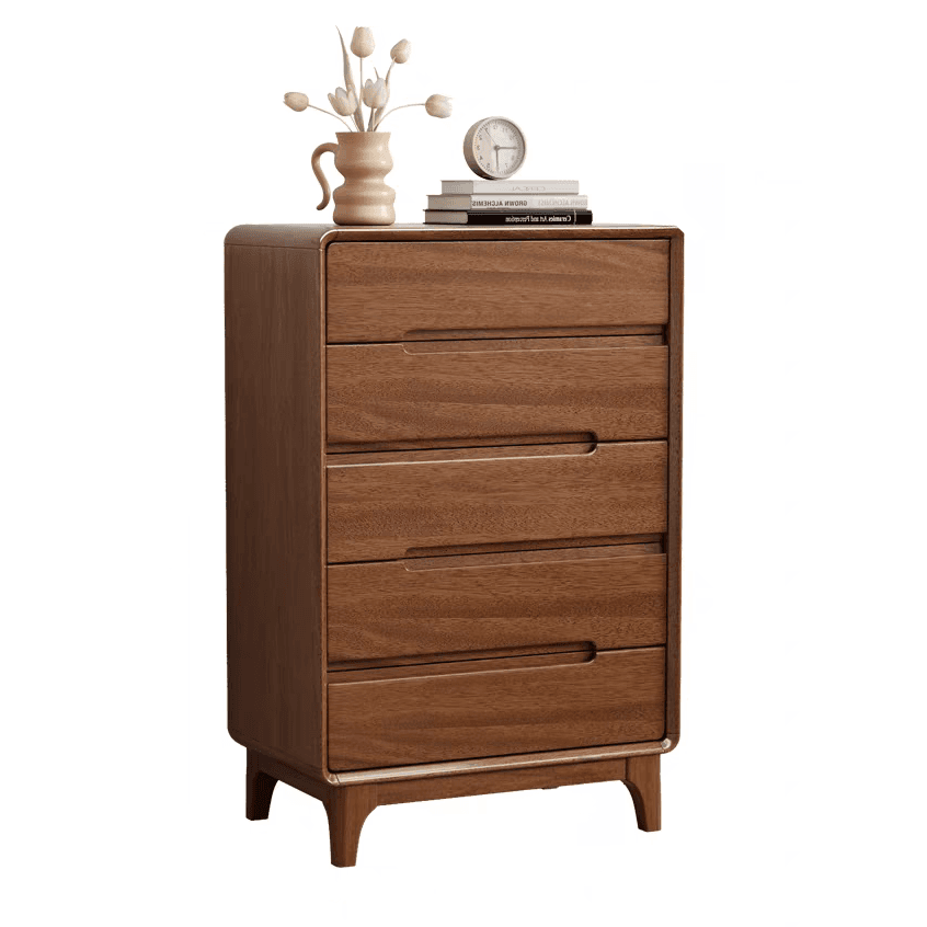 Trendy Walnut Wood Lingerie Chest/Double Dresser/Bachelor Chest with 5/4/6 Drawers in Vertical/Horizontal Orientation - image 6