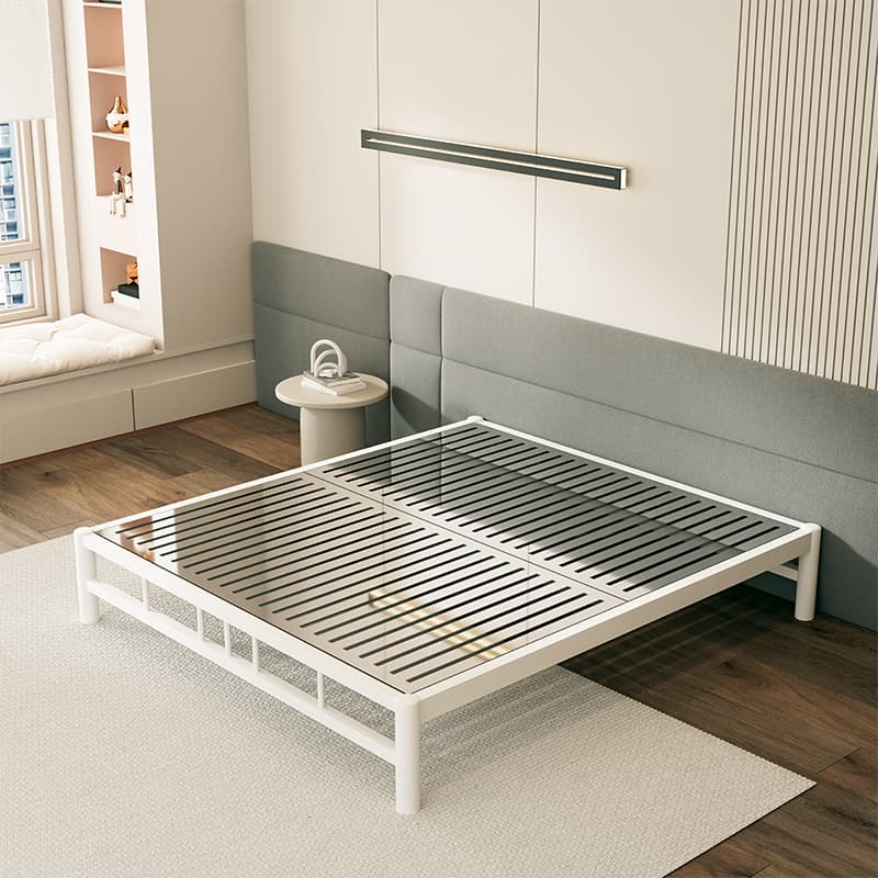 Solid Color Stainless Steel Platform Bed for Bedroom - image 6