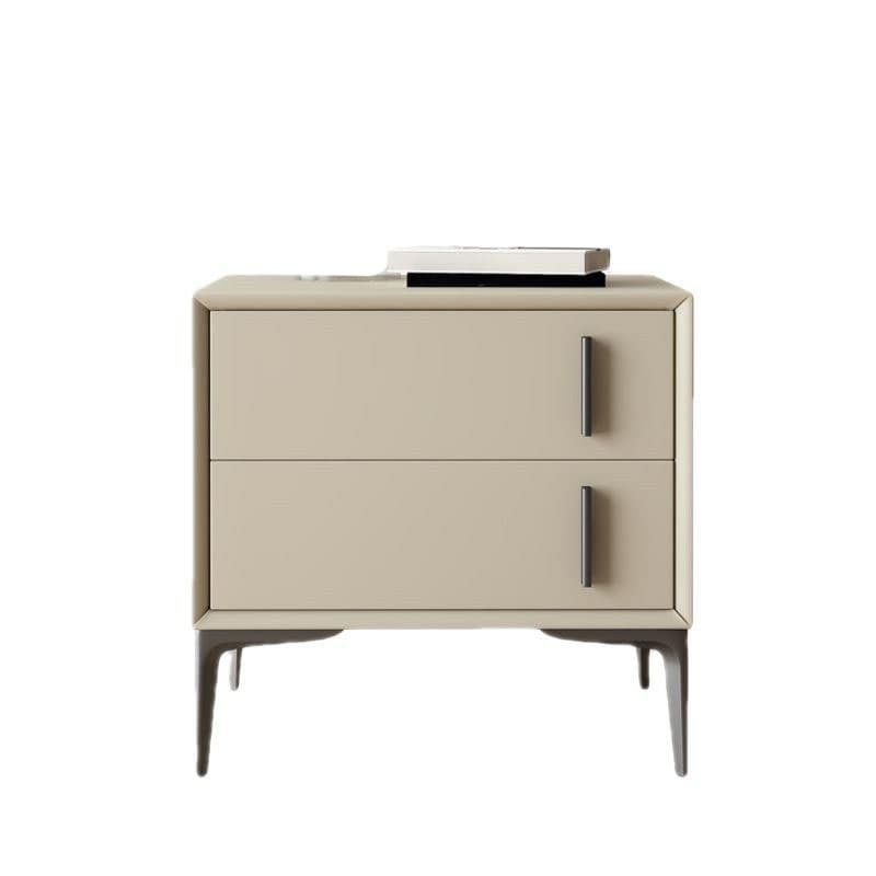 Trendy Multi Color Pu Drawer Storage Nightstand with 2 Drawers & Leg - image 9