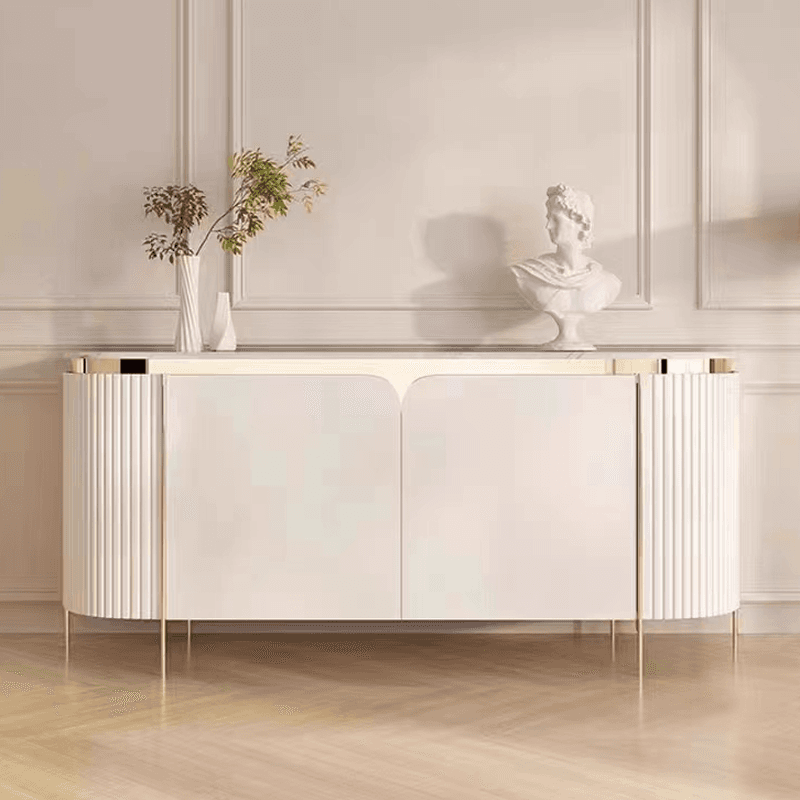 Glamorous Ground Sideboard with Standard/Narrow Size, 1 Shelf, Cabinets, Sintered Stone Countertop, and 2 Doors - image 7