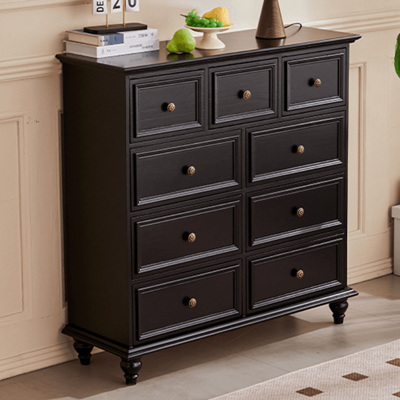 Casual Raw Wood Console Dresser/Semainier with 5/7/9 Drawers in Horizontal/Vertical Orientation - image 4