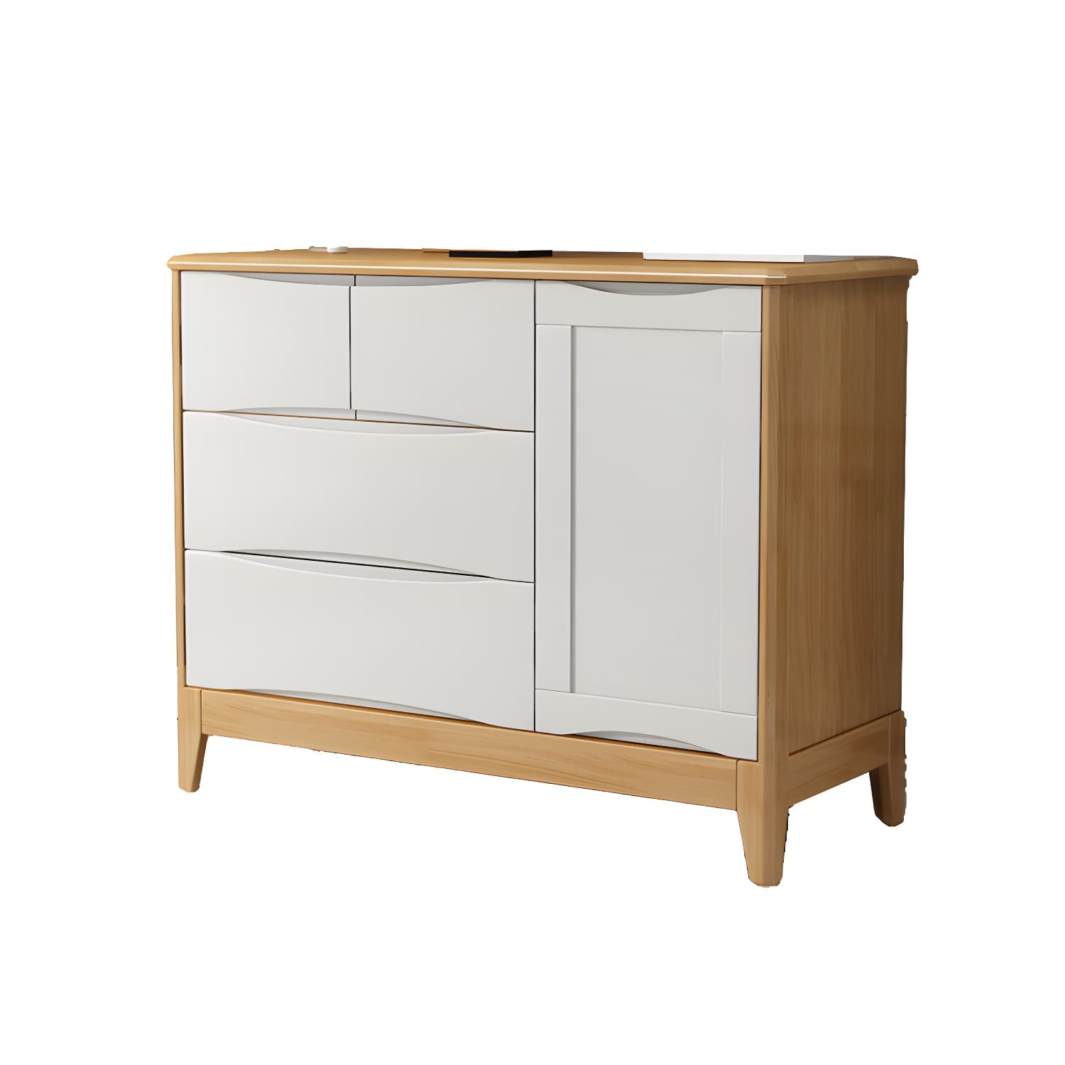 29.5"Tall 4 - Drawer Accent Cabinet, Wooden Rectangle Cabinet - image 11