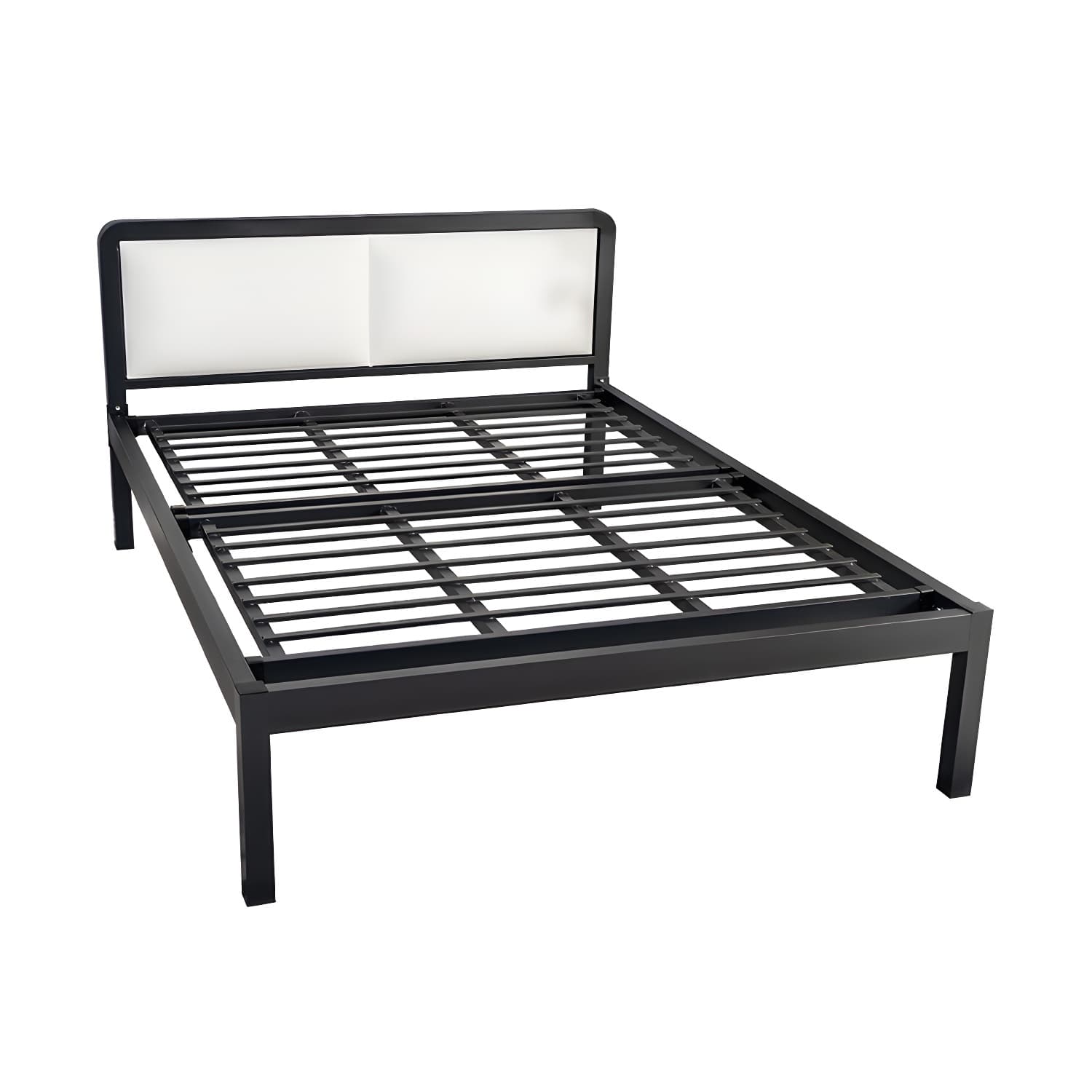 Slat Bed 36.61"H Adjustable Height with Open-Frame Upholstered Headboard - image 5