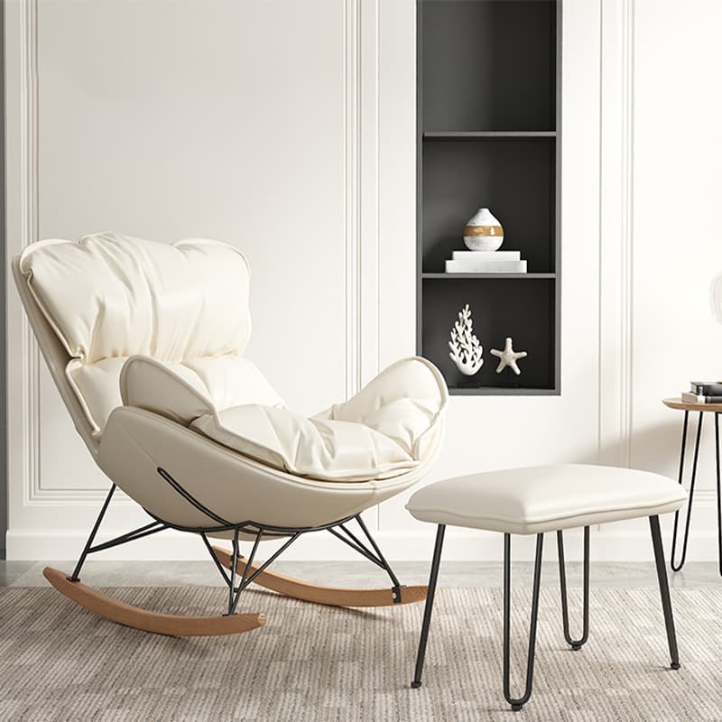 Elegant and Comfortable Upholstered Rocking Chair - Modern Design for Stylish Indoor Spaces - image 13