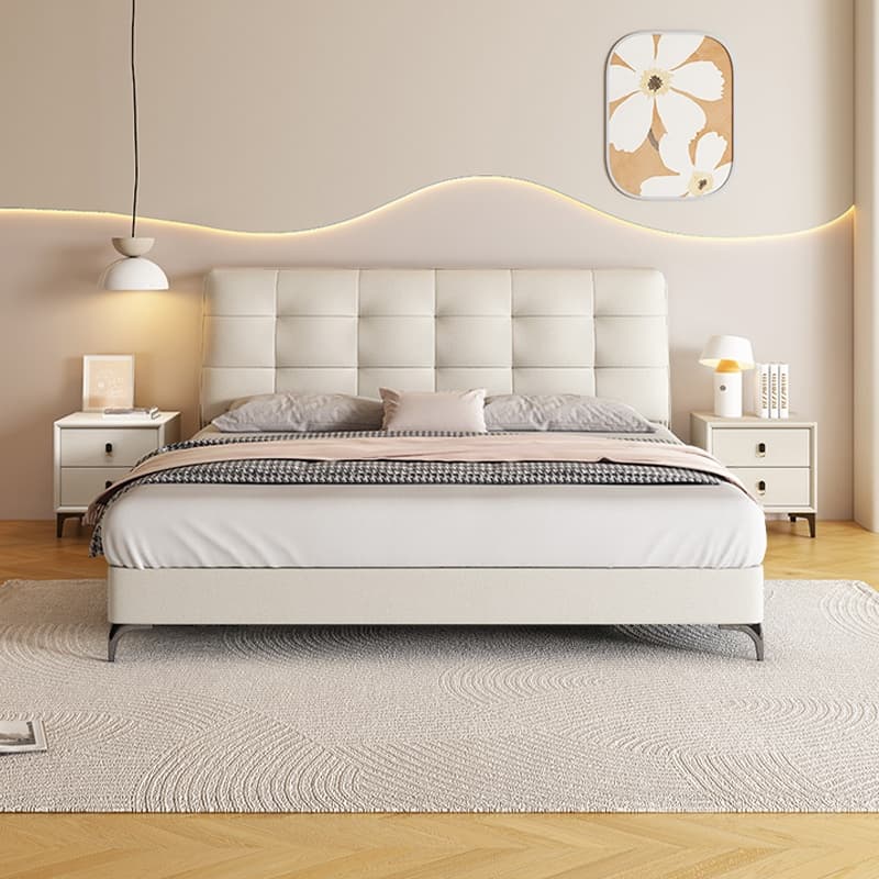 Solid Color Pine Wood Stitch-tufted Storage Included/Pallet Bed Frame for Living Room
