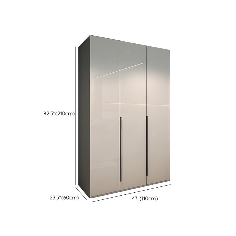 Gray Contemporary Timber Self-supporting Wardrobe Armoire with Soft Close Drawer, Soft Close Door, and Interior Shelves - image 19