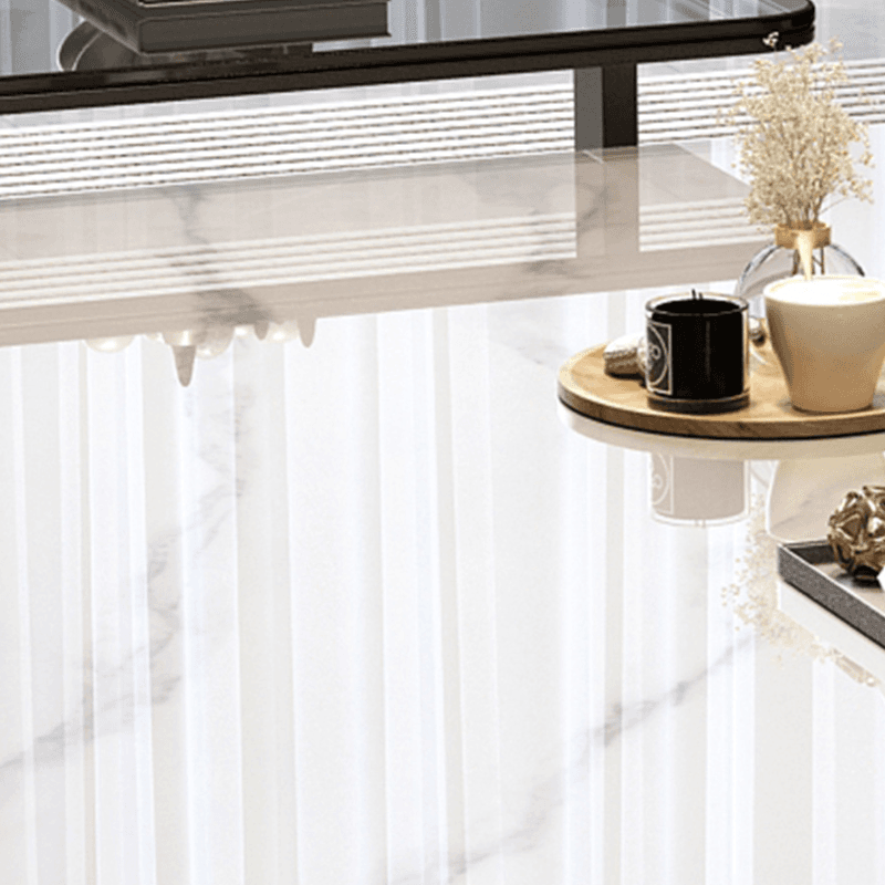 Rectangular Sledging Side Table with 2 Drawers - image 8