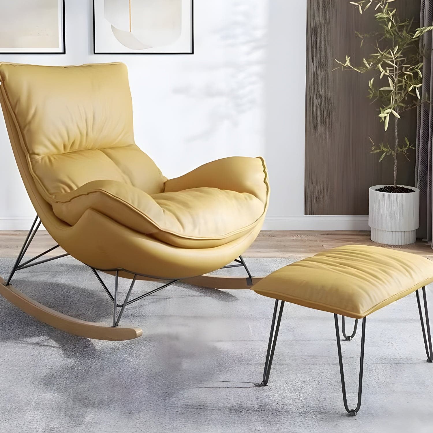 Modern Style Rocking Chair Indoor Sofa Rocking Chair for Living Room - image 11