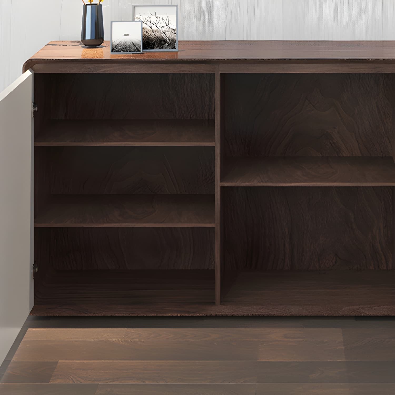 Modern Wood Buffet Sideboard Cabinet with 2 Doors and 3 Drawers - image 15