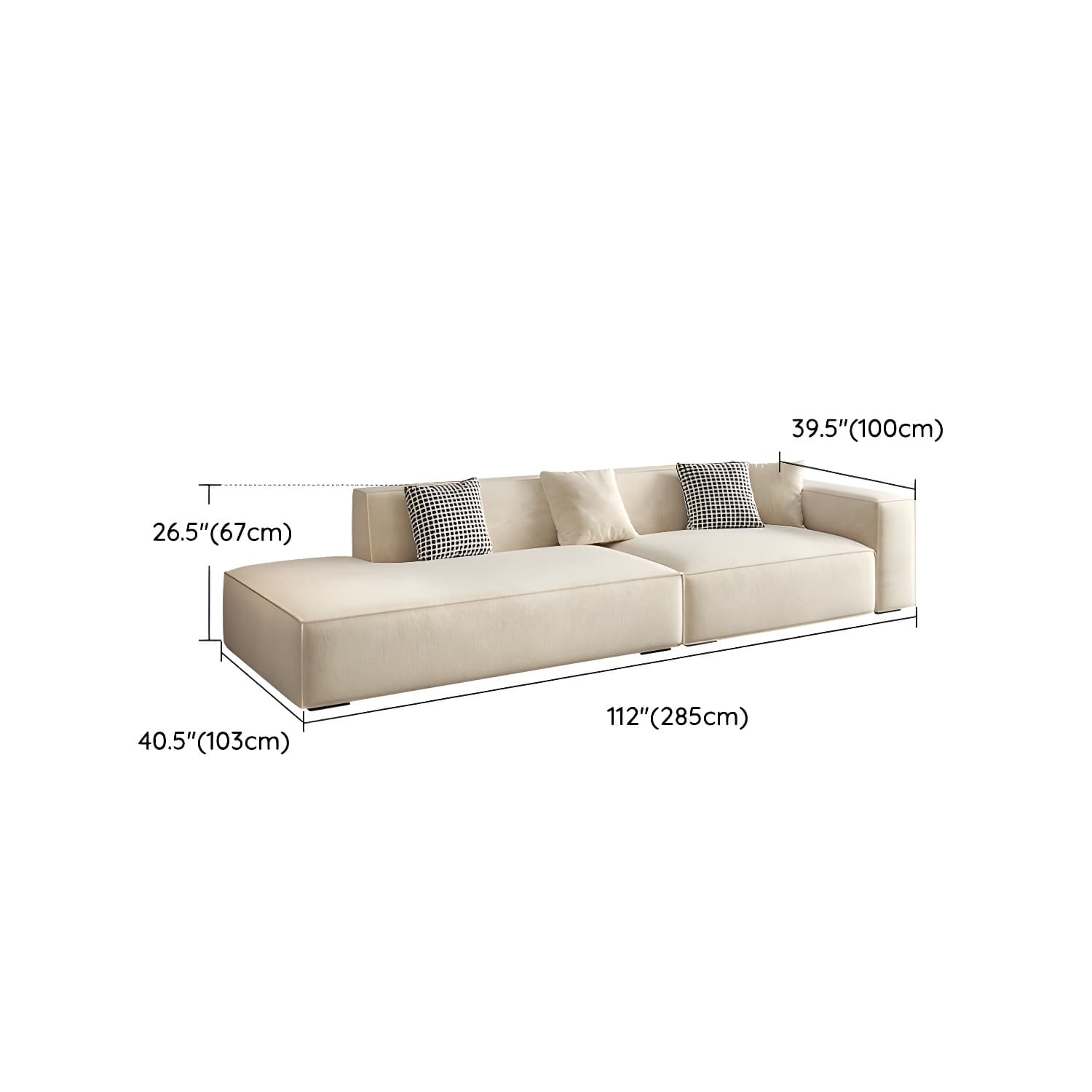 Elegant Sectional with Synthetic Upholstery in Moderate-Gray Tone and Built-in Charging Ports - image 16