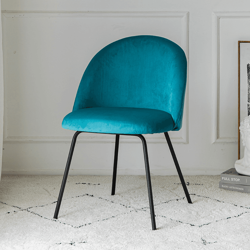 Unwavering Textile Upholstered Side Chair with Solid Back and Foot Pads for Dining Room in a Lavish Style - image 7