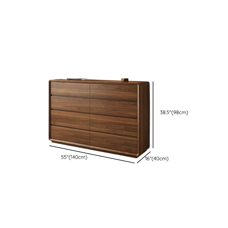 Cocoa Simple Double Dresser/Bachelor Chest Oak Wood with 8/6/5 Drawers Horizontal/Vertical - image 17