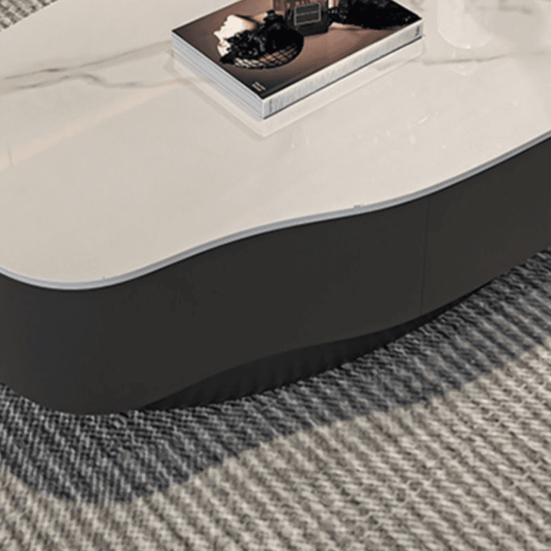 Double Nesting/Single Round/Irregular Accent Table for Living Room with Slate/Glass Tabletop in a Casual Style - image 10