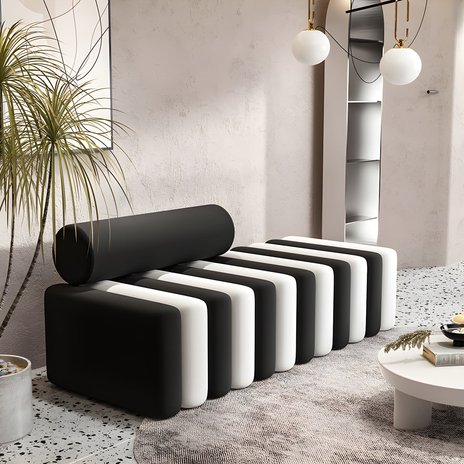 Velvet Contemporary Standard Sofa Armless Sofa for Living Room, Apartment - image 20