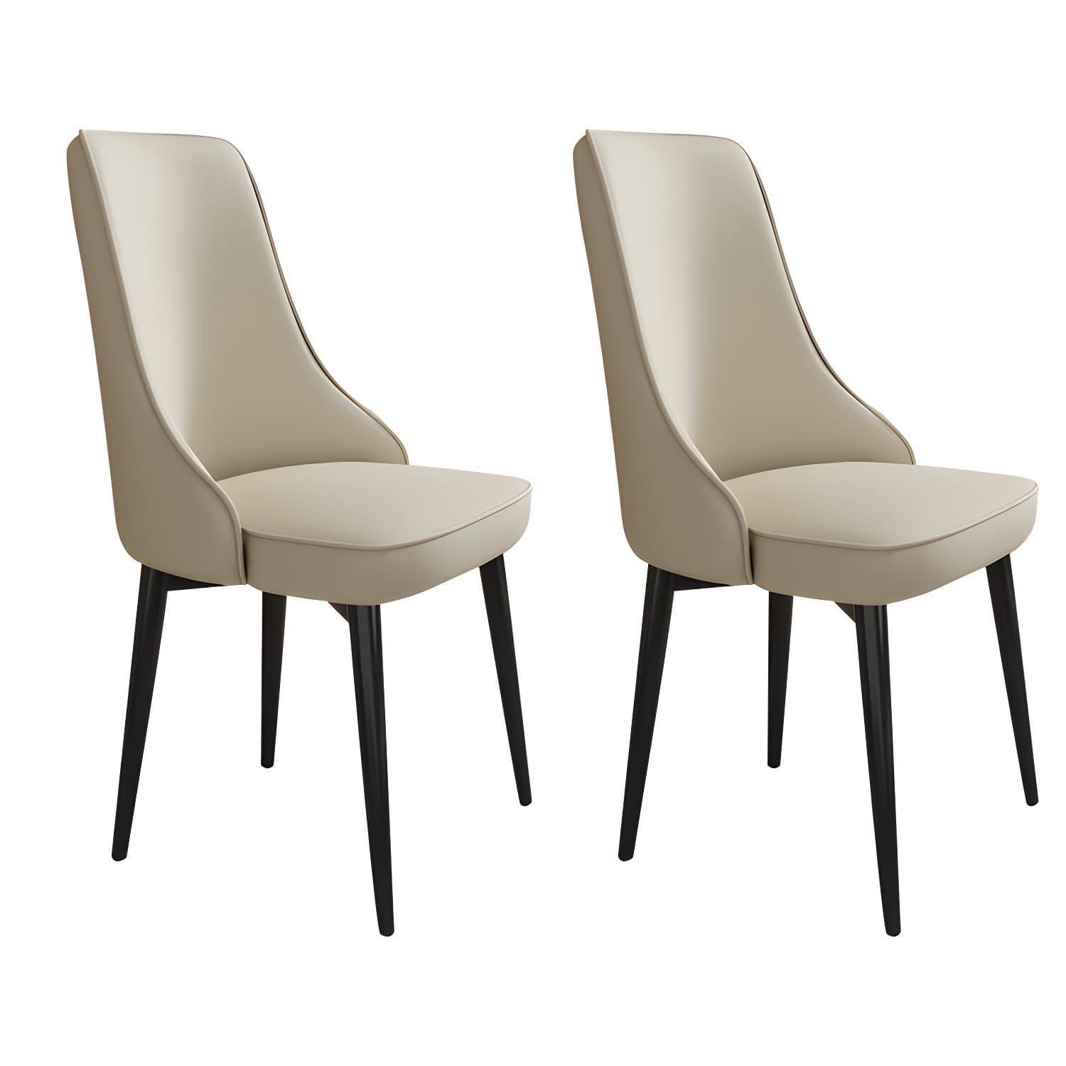 Glam Style Side Chair Upholstered Dining Chair for Dining Room