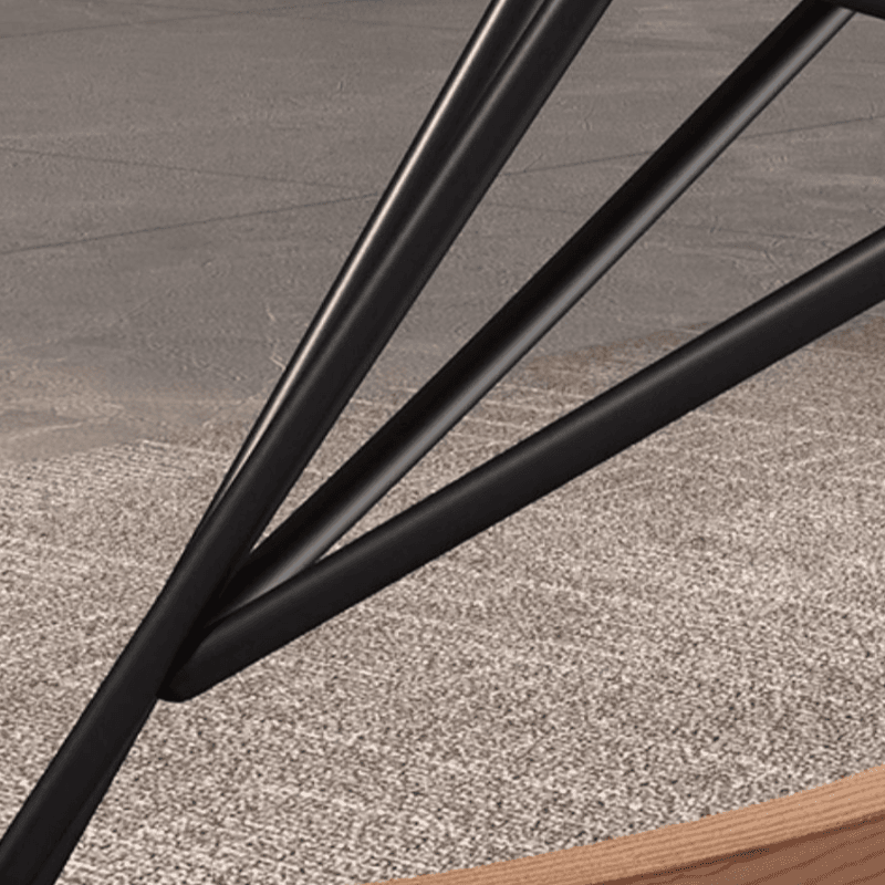 Stationary Rocking Chair with Flared Arm and Rear Support - image 16