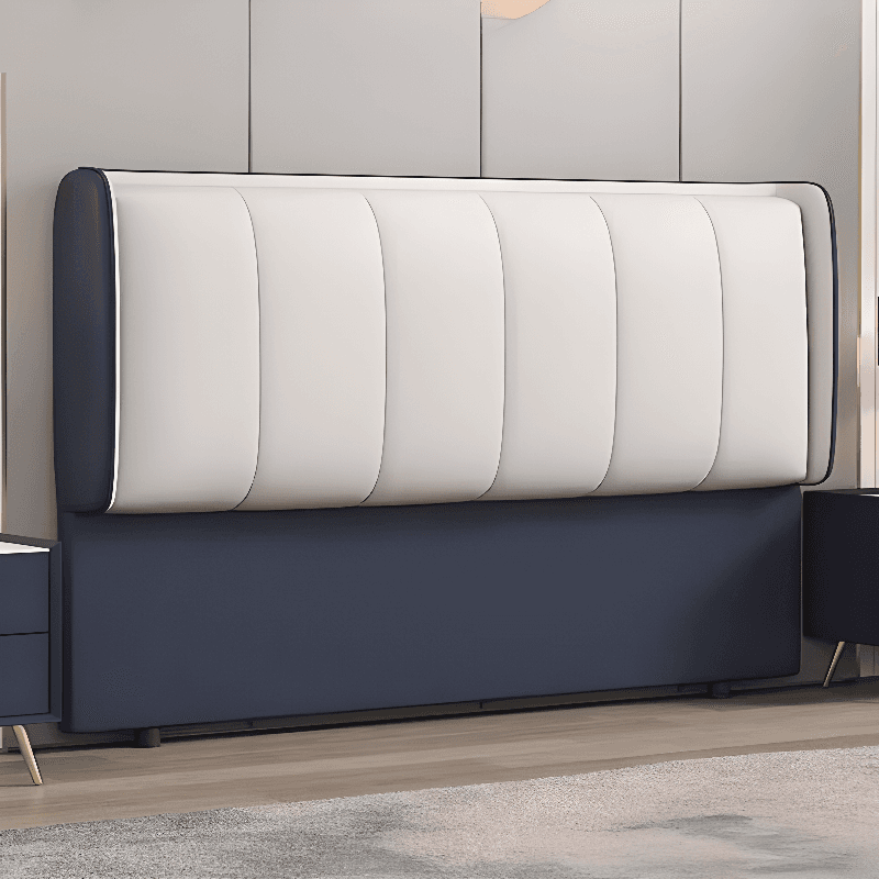 Art Deco Style Panel Headboard in Pine Wood with No Distressing, Rectangle Shape for Twin/King/Queen Bed, Featuring Sponge Upholstery and Standard Height - image 8