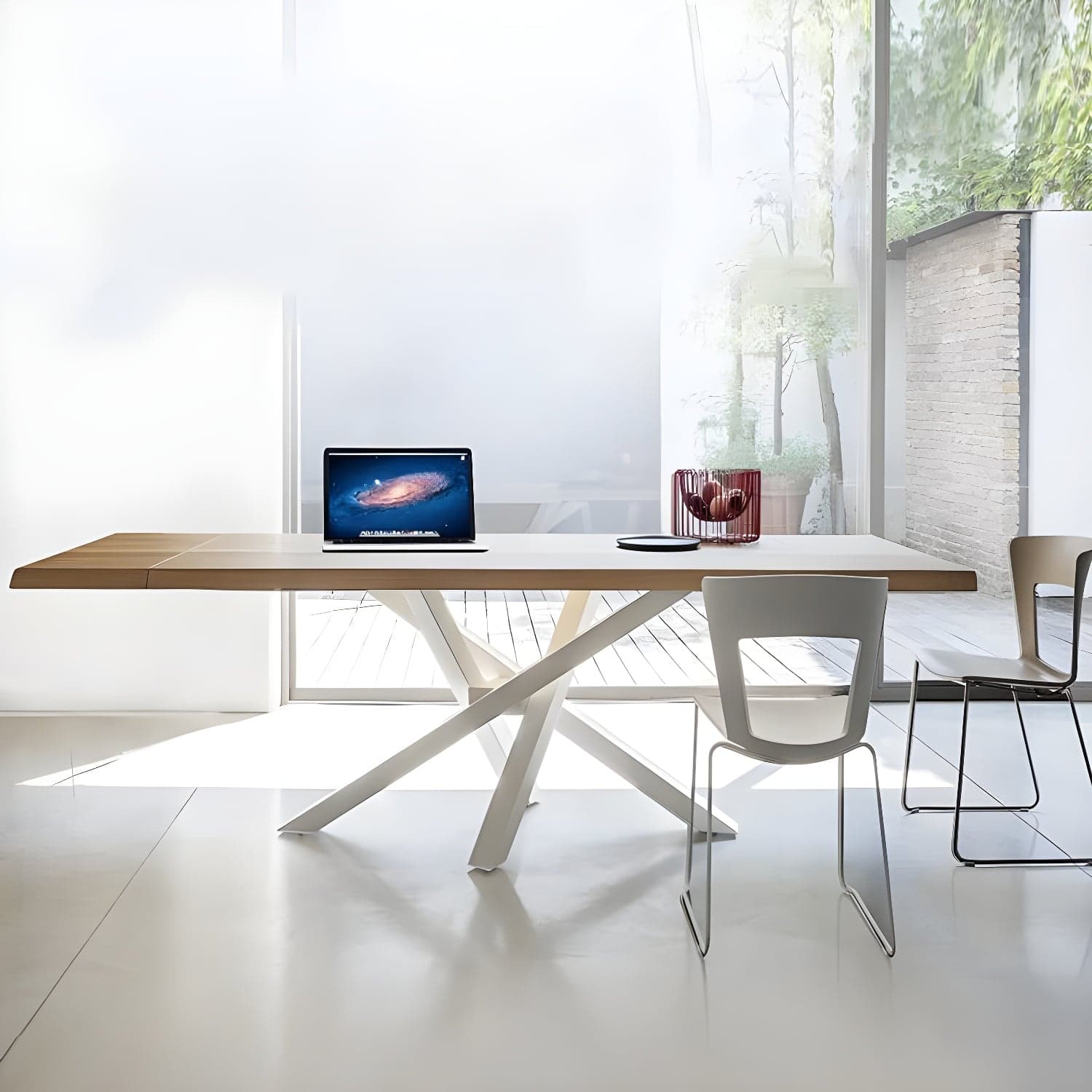Solid Wood Dining Table Luxury Wood Color Dining Room Table for Kitchen - image 3