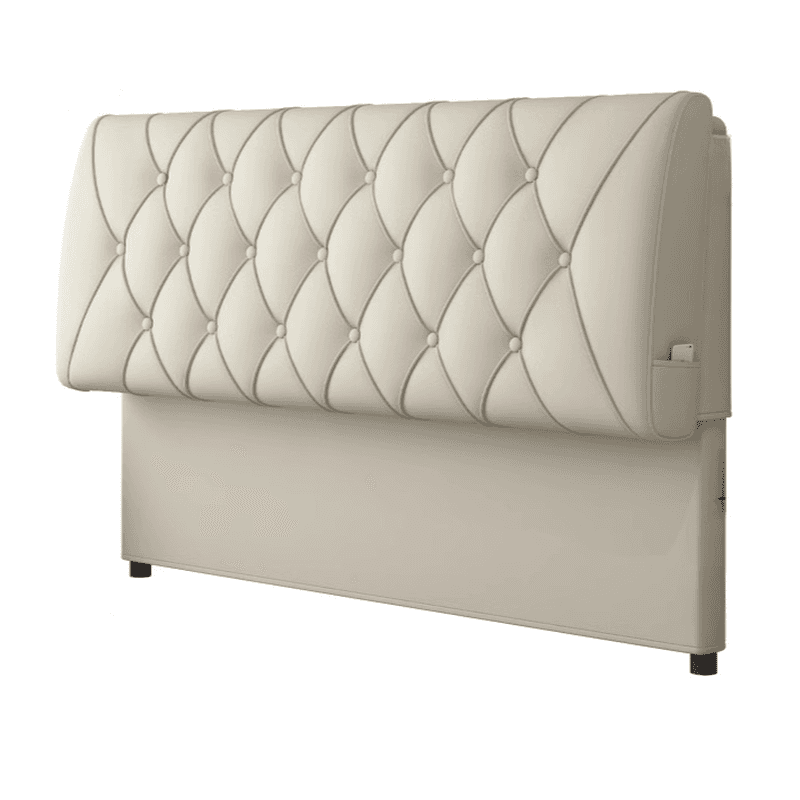 King(76"W x 80"L)/Queen(60"W x 80"L)/Full(54"W x 75"L) Piled Rectangle Panel Headboard With Legs, Sponge Filling, Standard（36-55“） Height and Lumber Frame - image 11