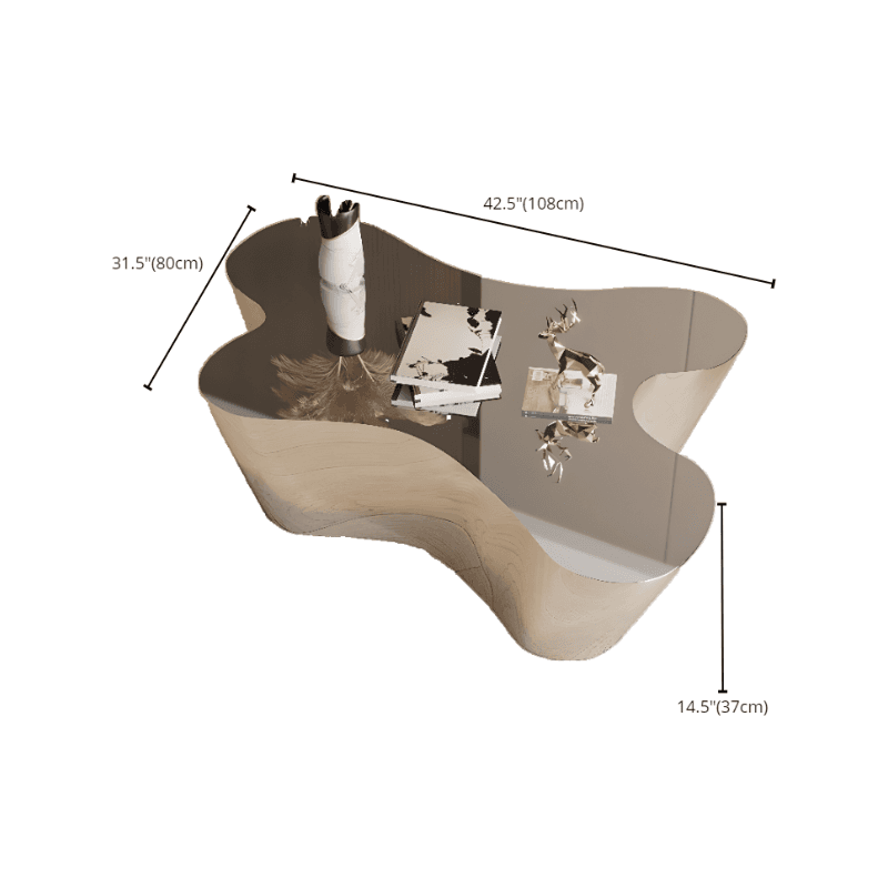 Silver Alloy Irregular/Circular-shaped Accent Table for Small Spaces - image 23