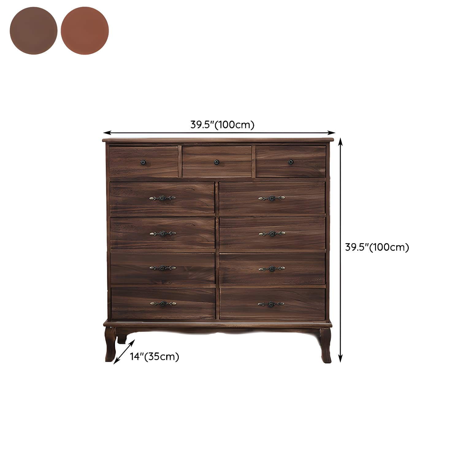 Nautical Storage Chest Bedroom Solid Wood Chest with Drawers - image 21