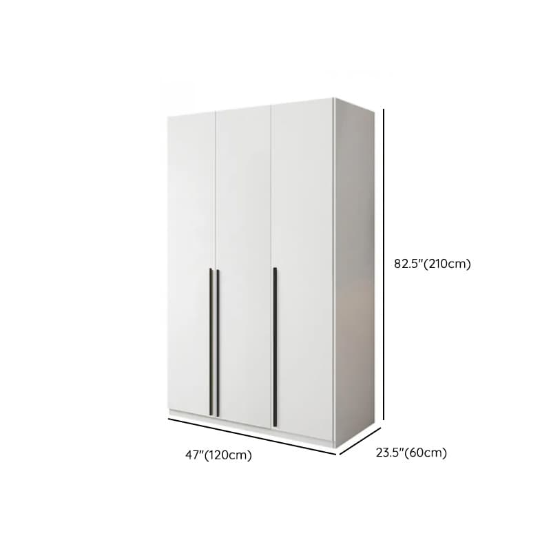 White Lumber Detached Wardrobe Closet with Soft Close Drawer, Door, Interior Shelves, and Clothing Rod - image 10