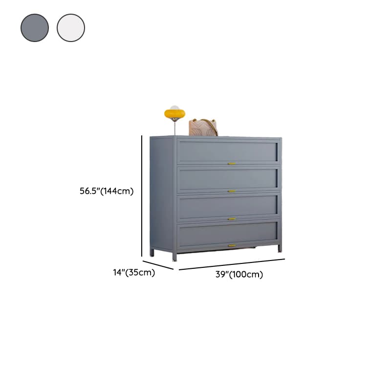 Casual Iron Desk Combo Dresser with Multiple Cabinets and Interior Shelves Options - image 16