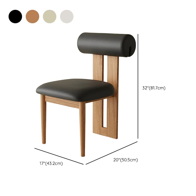 Casual Ash Side Chair with Slatted Back and Upholstered Seat - image 21
