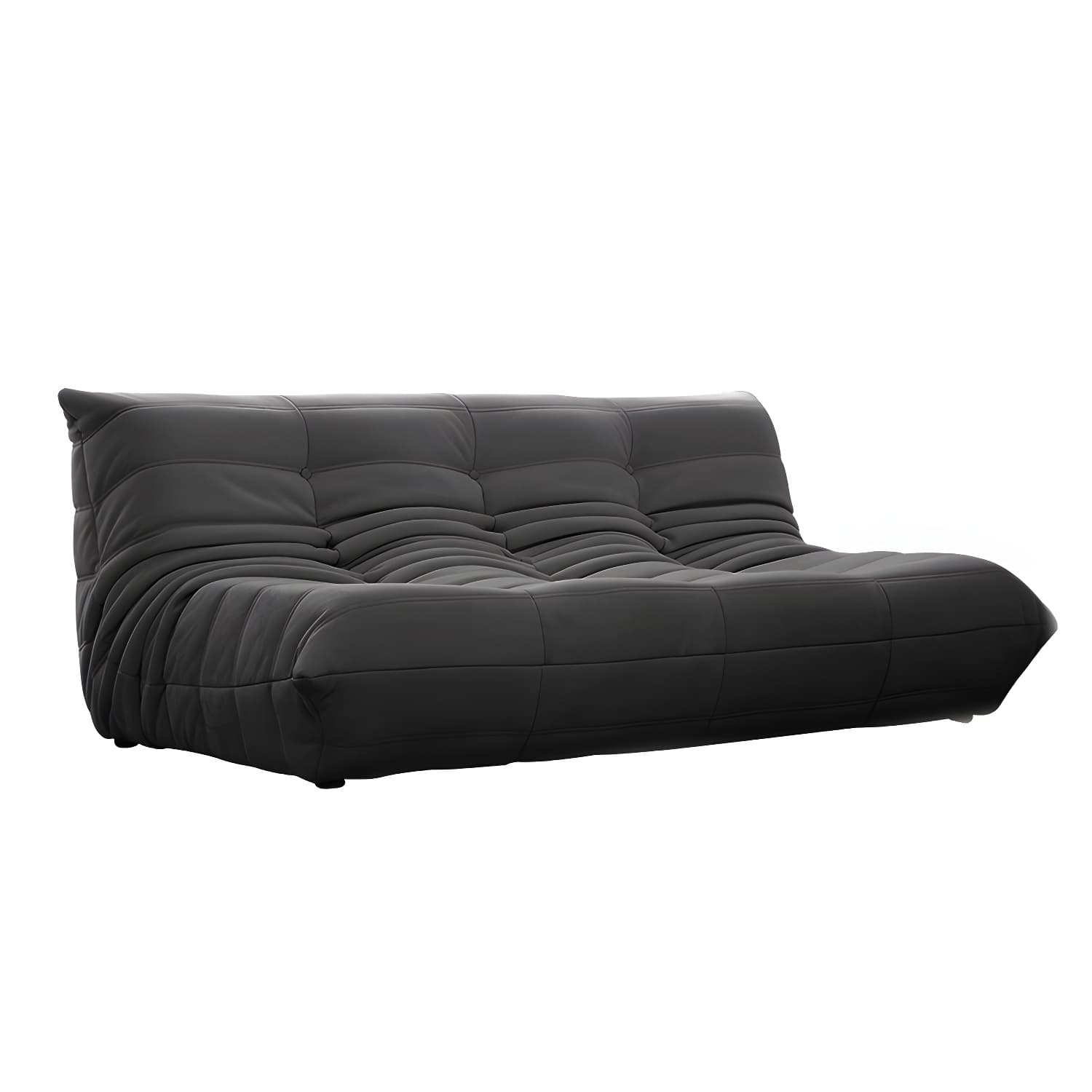 Modern Tufted Cushions Armless Living Room Wooden Standard Seating - image 5