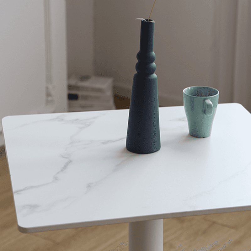 Circular-shaped/Square Standard Height Dining Table for 2 People with Fixed Table Top in a Minimalist Style - image 10