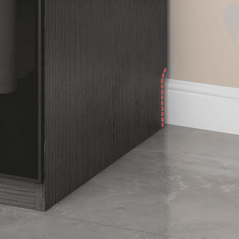 Midnight Black Unattached Lumber Armoire Cabinet with Soft Close Door, Interior Shelves, Clothing Rod and Soft Close Drawer - image 7