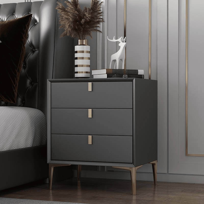 Modern Lumber Nightstand With Drawer Storage & Leg, 3 Drawers/2 Drawers - image 18