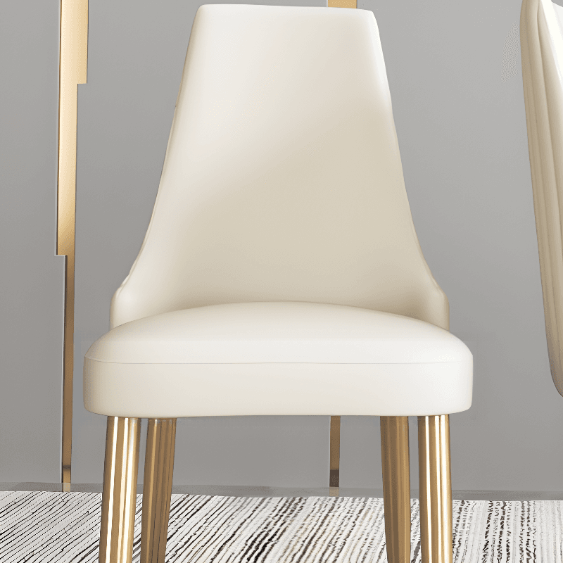 Lavish/Contemporary Upholstered Side Chair with Parsons Back Style and Metal Legs - image 7
