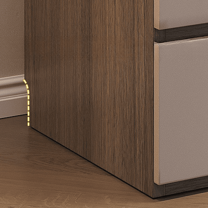 Sand Minimalist Laminate Cabinet Armoire with Soft Close Drawer, Soft Close Door, Interior Shelves, and Clothing Rod - image 5