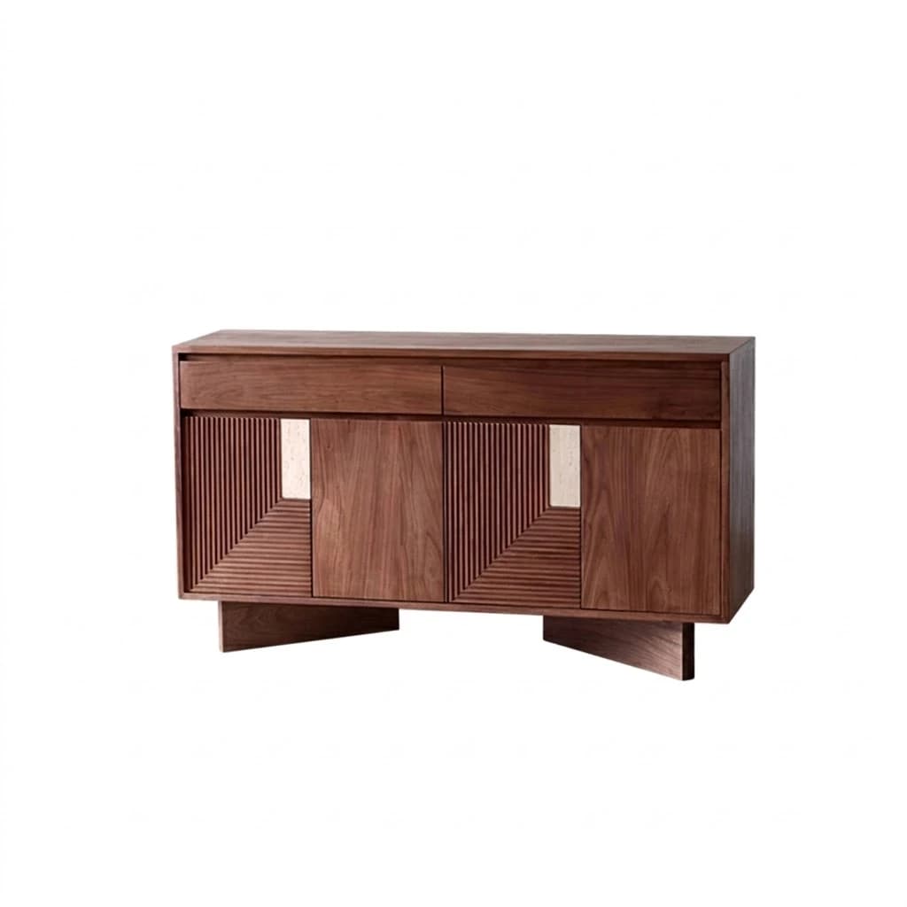 Sculpted Walnut Sideboard lifestyle 3