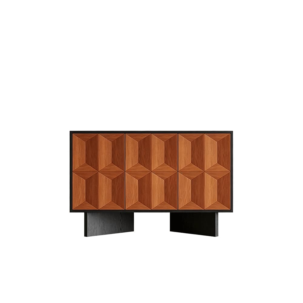 Solid Teak Modern Sideboard lifestyle 1